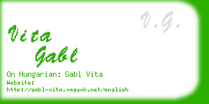 vita gabl business card